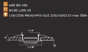 Точечный светильник SINGO 011601