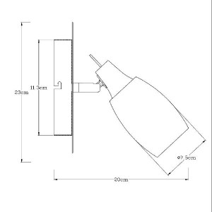 Спот Volare A4590AP-1SS