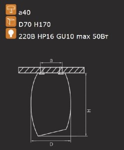 Точечный светильник BALLO 214464