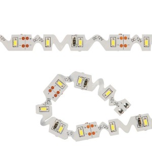 Светодиодная лента  ULS-Z02-3014-60LED/m-8mm-IP20-DC12V-6W/m-3M-DW Светодиодная лента фигурная