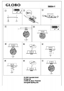 Настенно-потолочный светильник Sakeka 56864-1