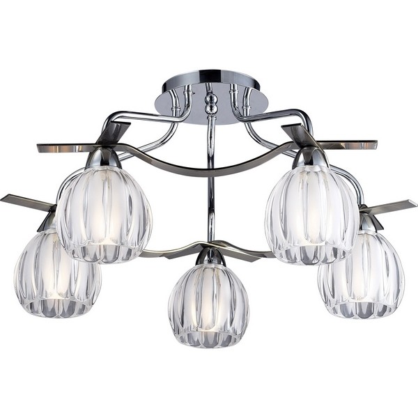 Потолочная люстра 406 406-05-13 chrome + antique brass Потолочная люстра 406 406-05-13 chrome + antique brass