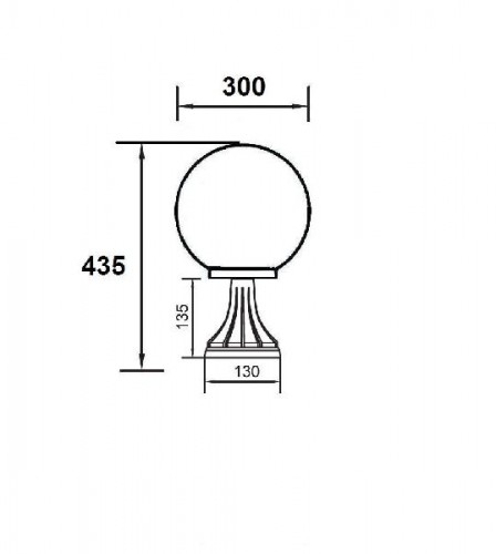 Наземный фонарь  88204L Bl