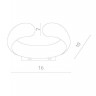 Настенный светильник Parentesi A1419AP-1WH