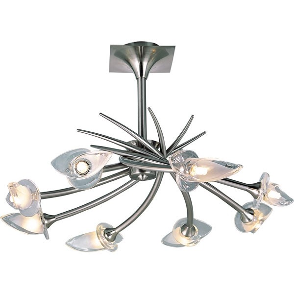 Потолочная люстра PX-0653 PX-0653/8A satin chrome Потолочная люстра PX-0653 PX-0653/8A satin chrome