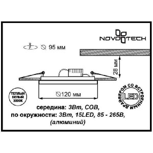 Точечный светильник GESSO 357350