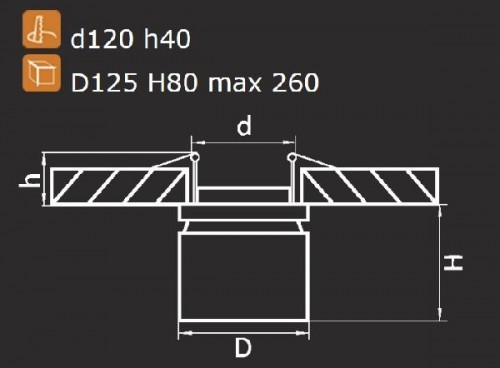 Точечный светильник Forte inca 214820