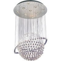 Подвесная люстра 2482 2482/9 (Saturn) chrome + white crystal