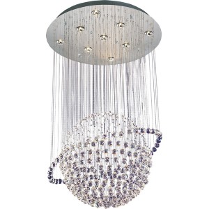 Подвесная люстра 2482 2482/9 (Saturn) chrome + white crystal