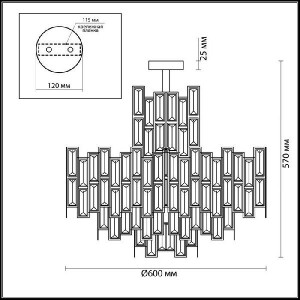 Подвесная люстра Agnes 4122/8