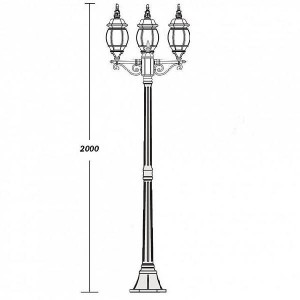 Наземный фонарь 83408S B Bl