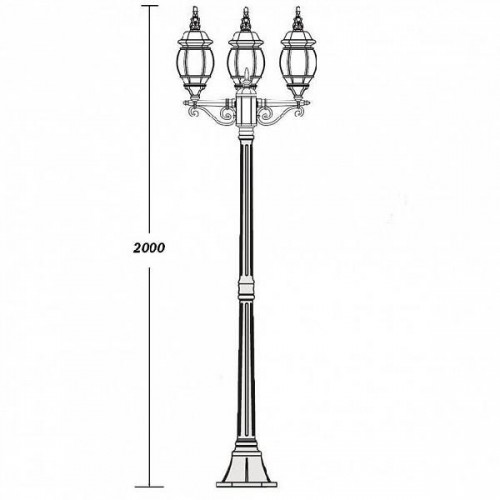 Наземный фонарь  83408S B Bl