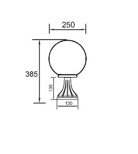 Наземный фонарь 88204S Bl