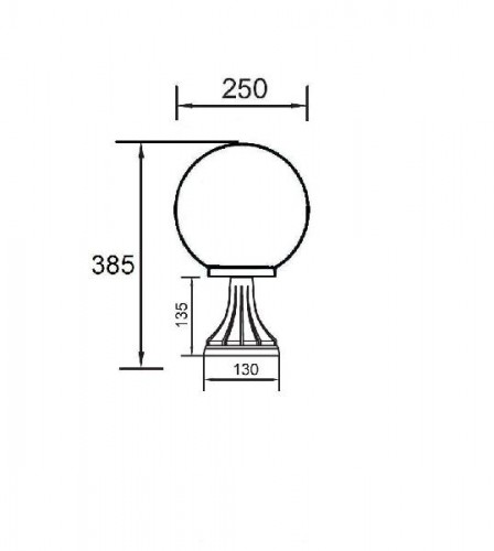Наземный фонарь  88204S Bl