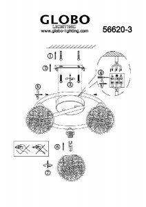 Потолочная люстра Enigma 56620-3
