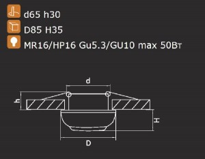 Точечный светильник OCULA 011816