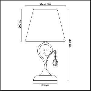 Интерьерная настольная лампа Marionetta 3924/1T