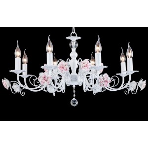 Подвесная люстра Olga OLGA 11384/8C WHITE SILVER