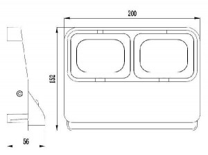 Прожектор уличный Flood 732016