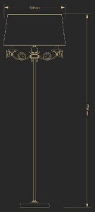 Торшер Monza MON-LS-3(P/A)