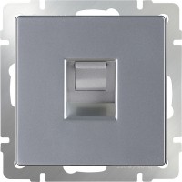 Розетка Серебряный WL06-RJ-45