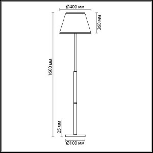 Торшер Robin 3703/1F