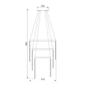 Подвесной светильник Royal 90050/3 хром 72W