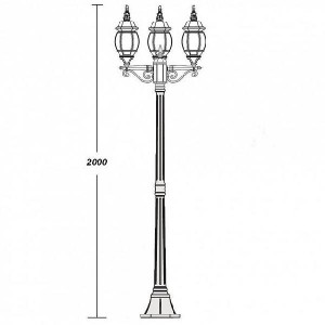 Наземный фонарь 83408S B Gb