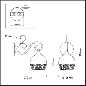 Бра Biancopa 3505/1W