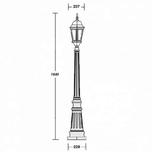 Наземный фонарь  91411L Gb