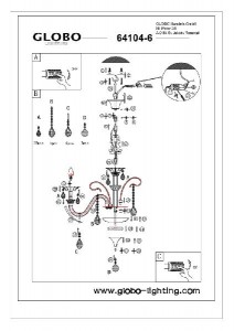 Подвесная люстра Dunja 64104-6