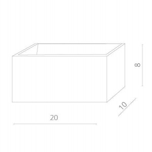 Настенный светильник Cassetta A1422AP-1WH