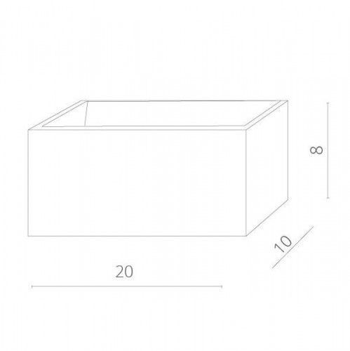 Настенный светильник Cassetta A1422AP-1WH