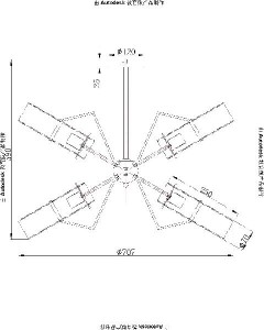 Потолочная люстра Gijon 15353-6D