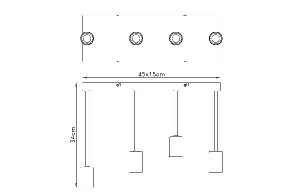Подвесной светильник Martha 54008-4D