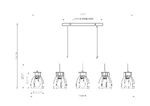 Подвесной светильник Mina 15326-5N