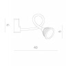 Бра Cercare A4107AP-1BK