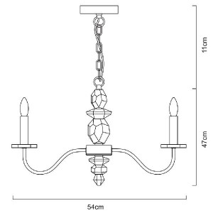 Подвесная люстра Litizia A6062LM-5WH