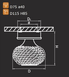 Потолочный светильник Monile Top 160304