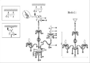 Подвесная люстра Atanais 1172/5