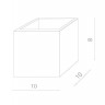 Настенный светильник Scatola A1423AP-1WH