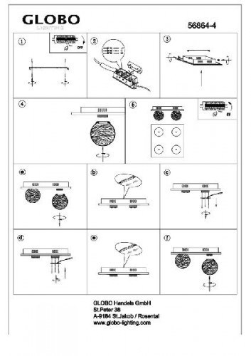 Потолочный светильник Sakeka 56864-4