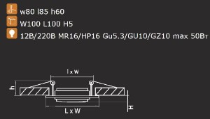 Точечный светильник SINGO 011611