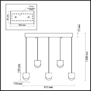 Подвесной светильник Rebel 3861/29L