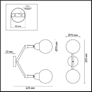 Спот Zianox 3596/2W