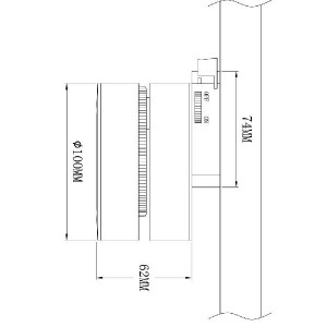 Точечный светильник Vela A2508PL-1WH