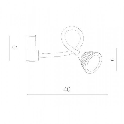 Бра Cercare A4107AP-1WH
