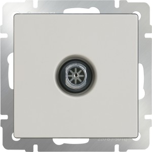 Розетка Слоновая кость WL03-TV-2W-ivory