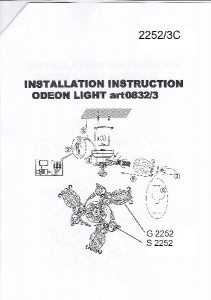 Потолочная люстра Ameli 2252/3C