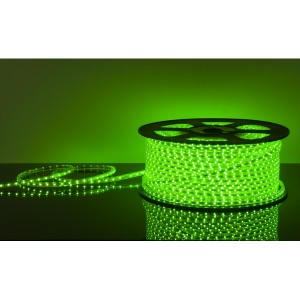 Светодиодная лента  Лента светодиодная 220V 4,4W 60Led 3528 IP65 зеленый, 100 м (LSTR001 220V 4,4W IP65)